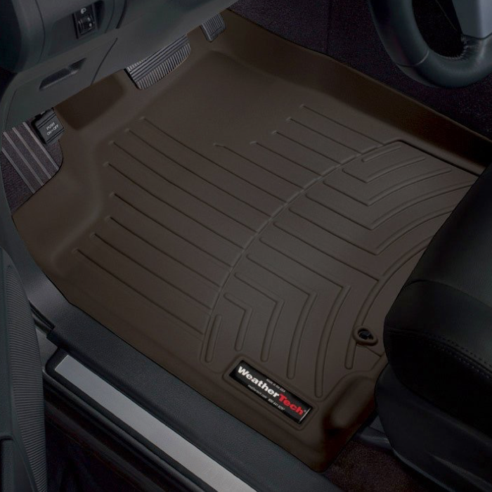 CrewCab WeatherTech Cocoa Floor Mats Bench Seats 2015-2018 Ford F-150 447931-446974 - Cocoa